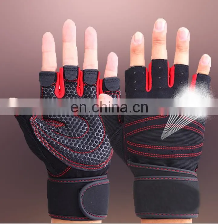Neoprene bodybuilding sport fitness gloves exercise training gym gloves for men women