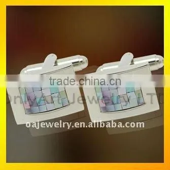 new fashion leather set metal cufflinks ,fashion jewelry