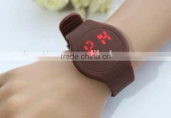 hot sale customize led touch screen silicon digital watch