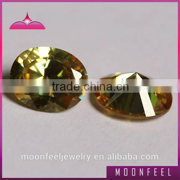 Color change 1# oval cut cubic zirconia stone