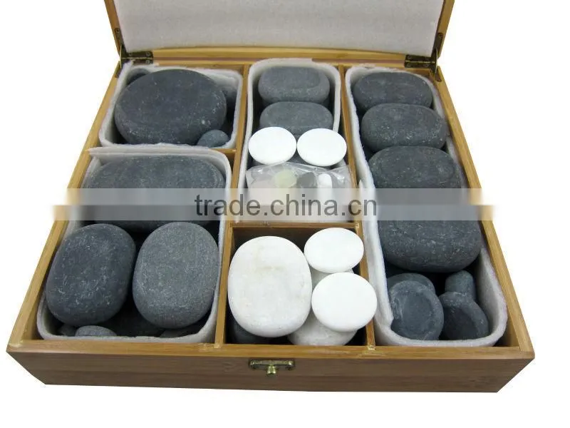 Wholesale OEM massage stone in wooen box