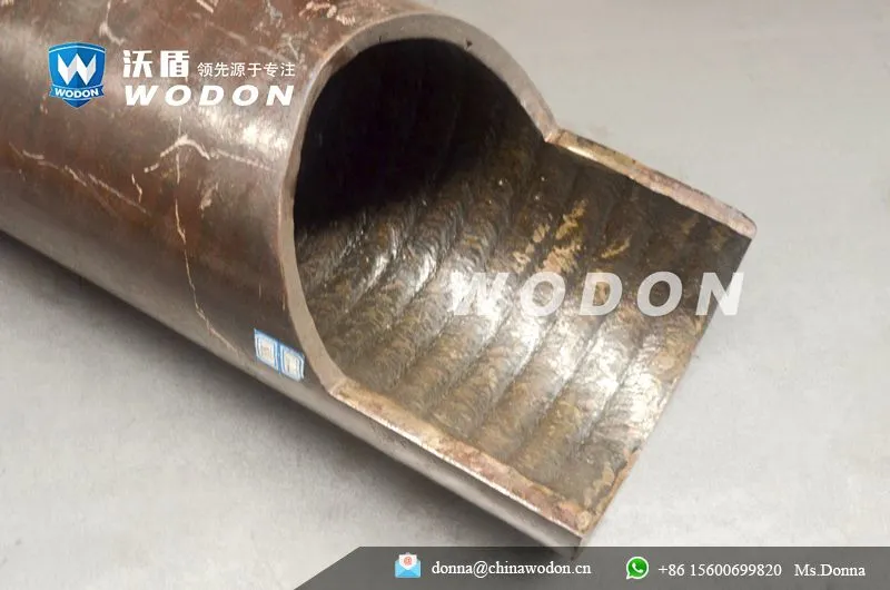 chrome carbide cladding chromium plate Scrolled abrasion elbow and pipe