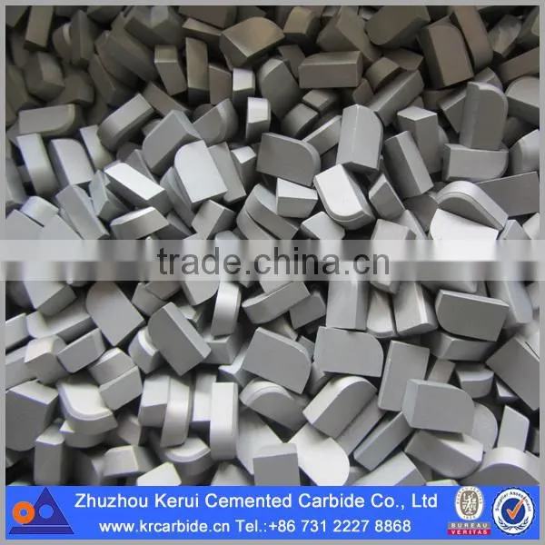 P30 type A brazed tips solid carbide cutting tips for lathe turning tools