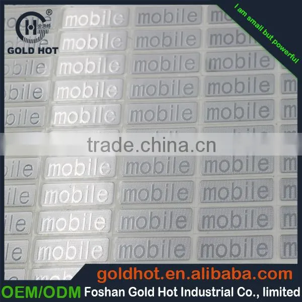 Custom separate letter metal sticker ,metal label