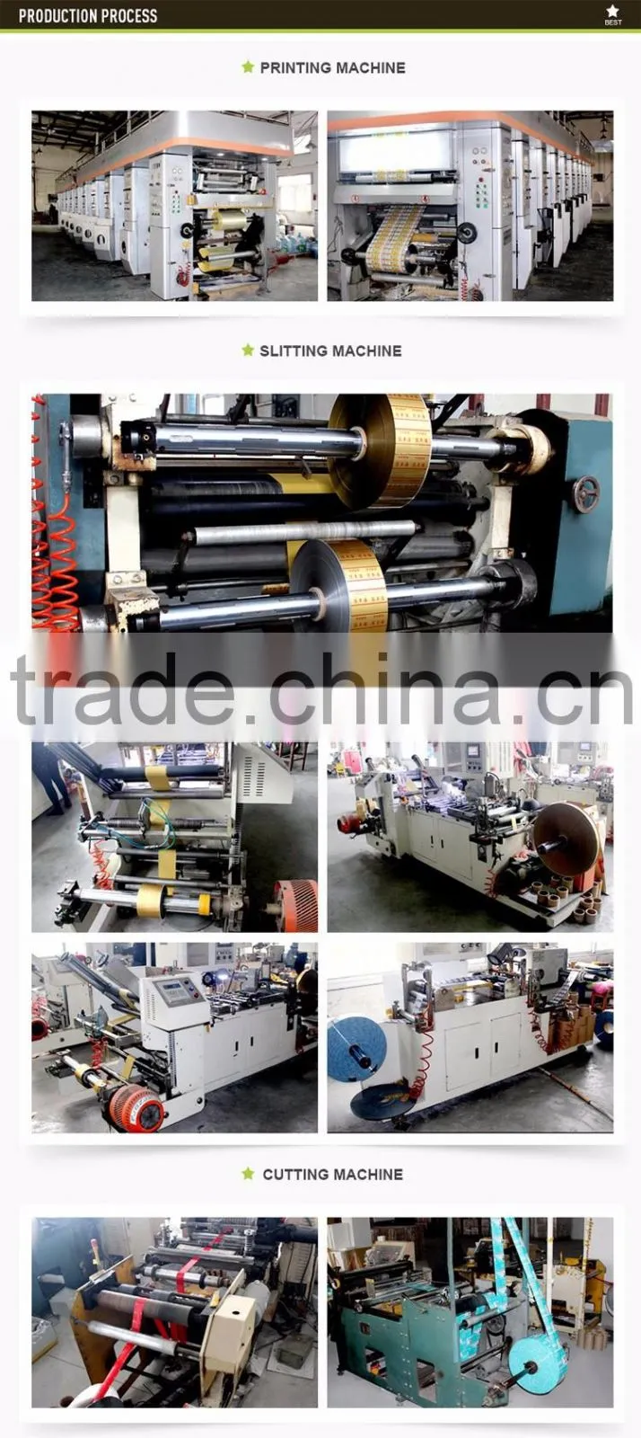 PE colorful printing cosmetic label printing