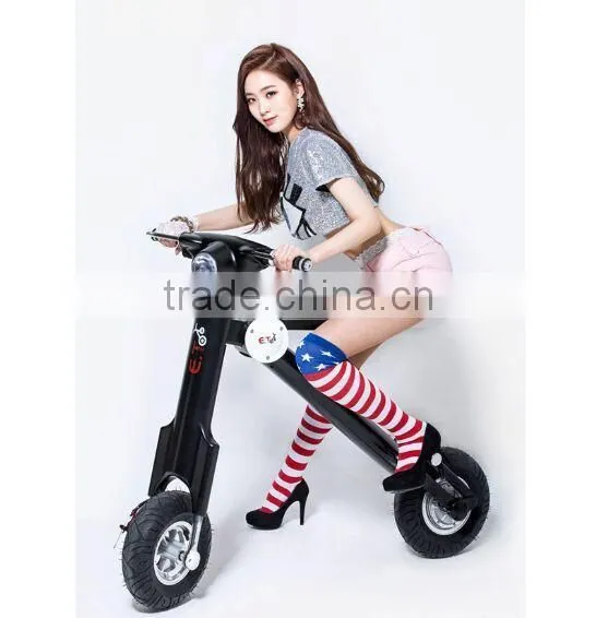 ET. China new product 20KG mini folding electric bicycle/2016 new pocket bike 48V500W motor LED lights electric bicycle motor