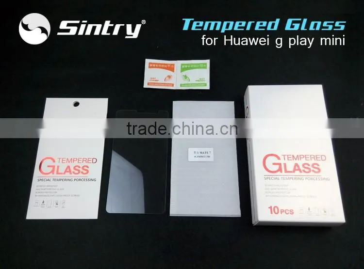 2016 No watermark Automatic adsorption tempered glass screen protector tempered glass screen protector for huawei g play mini