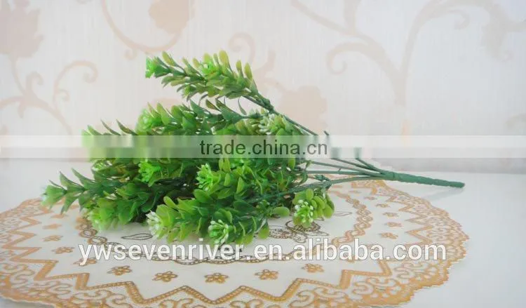 7 fork m bluegrass artificial flowers Green plants DIY floral auxiliary material Silk flowers flowers, plastic flowers wholesale