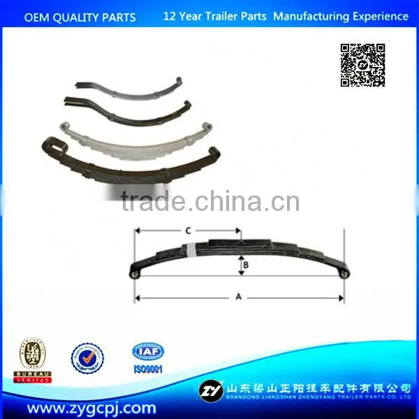 Truck trailer spare parts leaf spring with competitive price