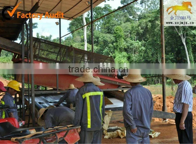 mobile rieve gold sand washing plant with double deck screen mesh