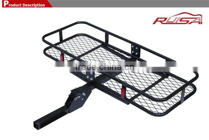 High strength factory supply Hitch mounted Fixed Shank Tray Cargo Carrier