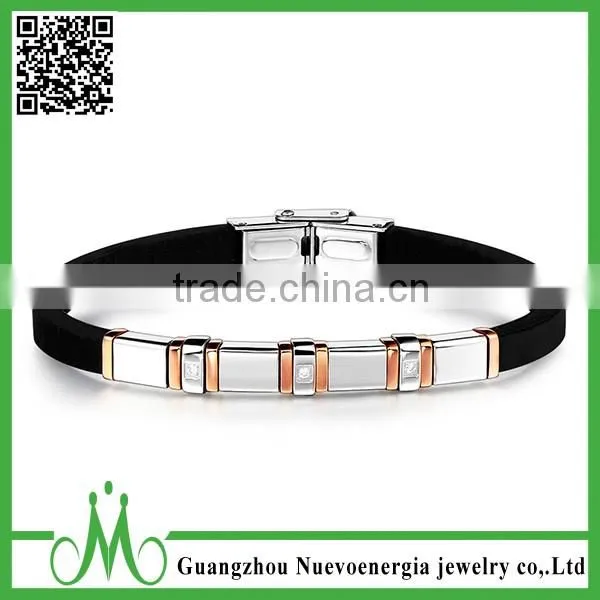 2015 new products chain bracelet silicone on alibaba