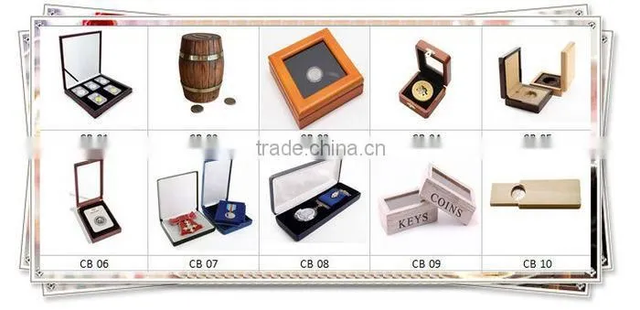 stock red,blue,black,green flocking velvet badge,medal,coin box wholesale