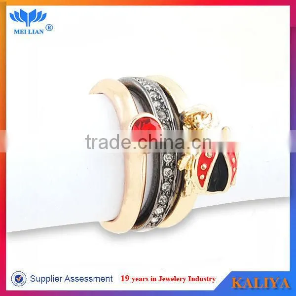 Alloy Three Ring Set Latest Ring Designs Fashion Jewelry