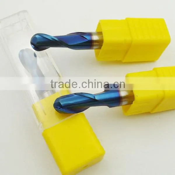 Solid Carbide Ball Nose End Milling Cutters , milling machine bits for metal processing