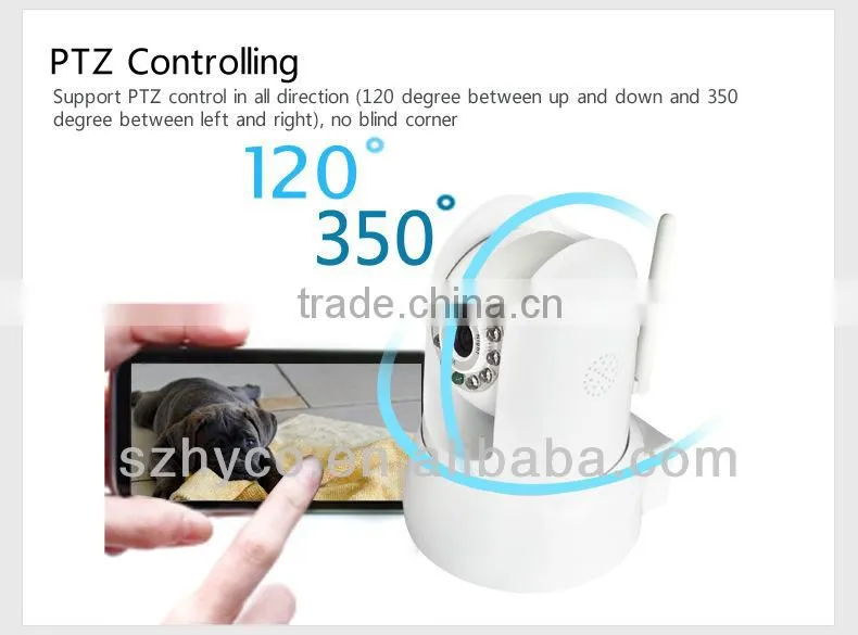 HD720P WiFi IP P2P Camera compatible for iphone android phone