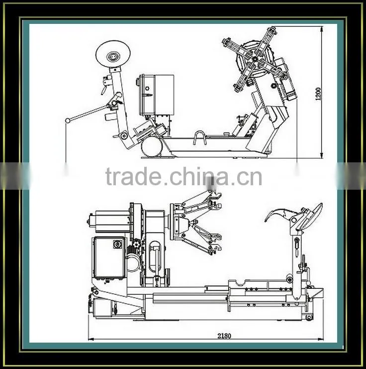 Truck Tyre Changer Used WX-230 14"-56"
