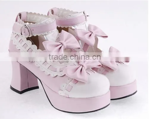 camping woman shoe 2016 costume jewelry bow lady shoes