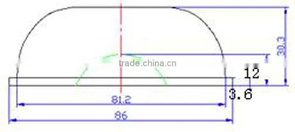 COB Led Glass lens , LED Optical Lens For led street lamp