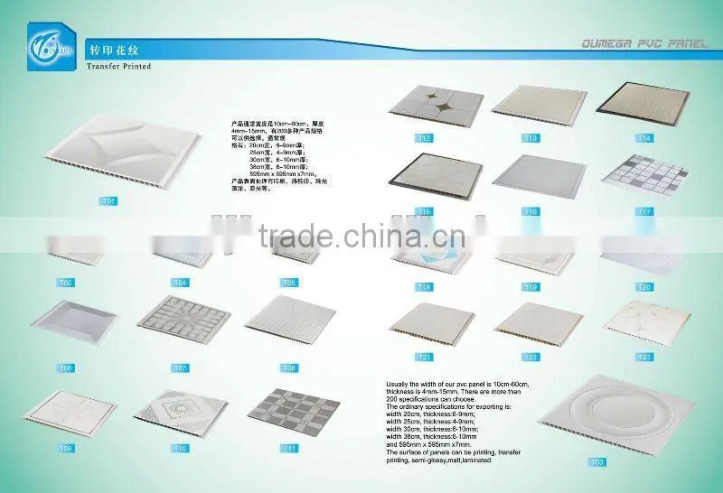 New design PVC Ceiling panel P20w1