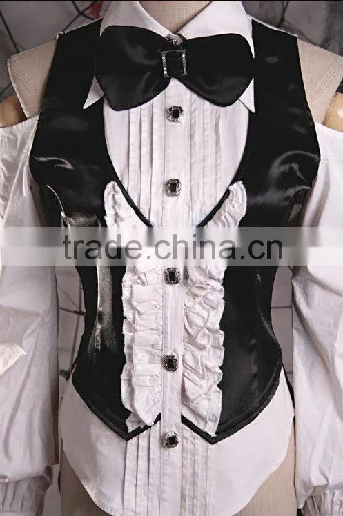 PUNK RAVE Gothic Swallowtail blouse Y-243