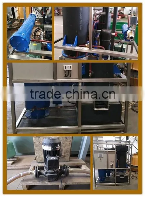 CSCPOWER high quality 1T/day cylinder ice maker from guangzhou factory