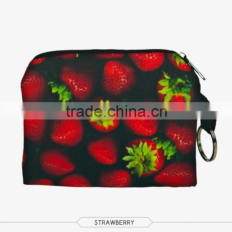 New Design Wholesale 3D Full Print Small Custom Ladies Coin Purse
