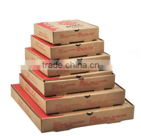 Custom different size clear pizza box packaging,paper cardboard pie boxes