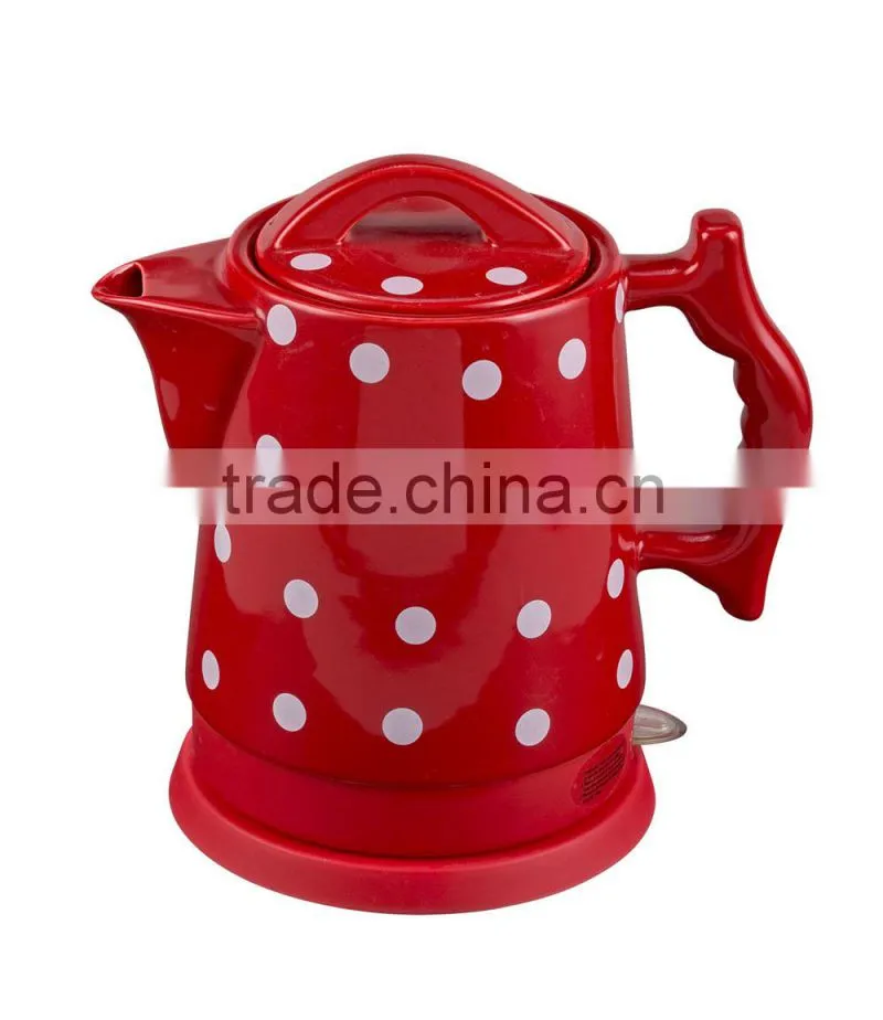cordless ceramic kettle boiling water