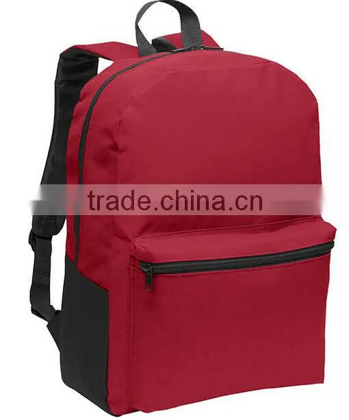 Wholesale New Type Plain 600 Denier Polyester School Backpack for Teens