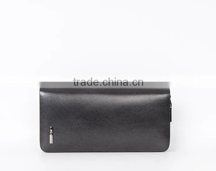 Classic leather wallet money clip credit card holder