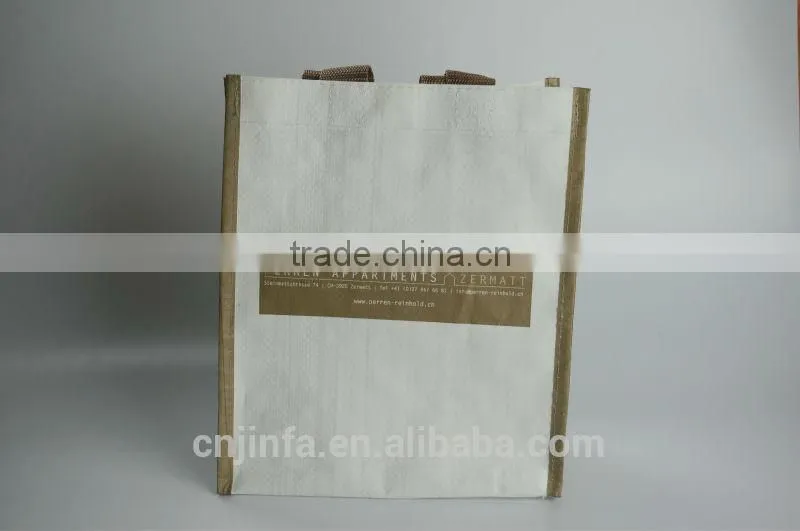 Eco-friendlyhigh quality European standard pp woven shopping bag
