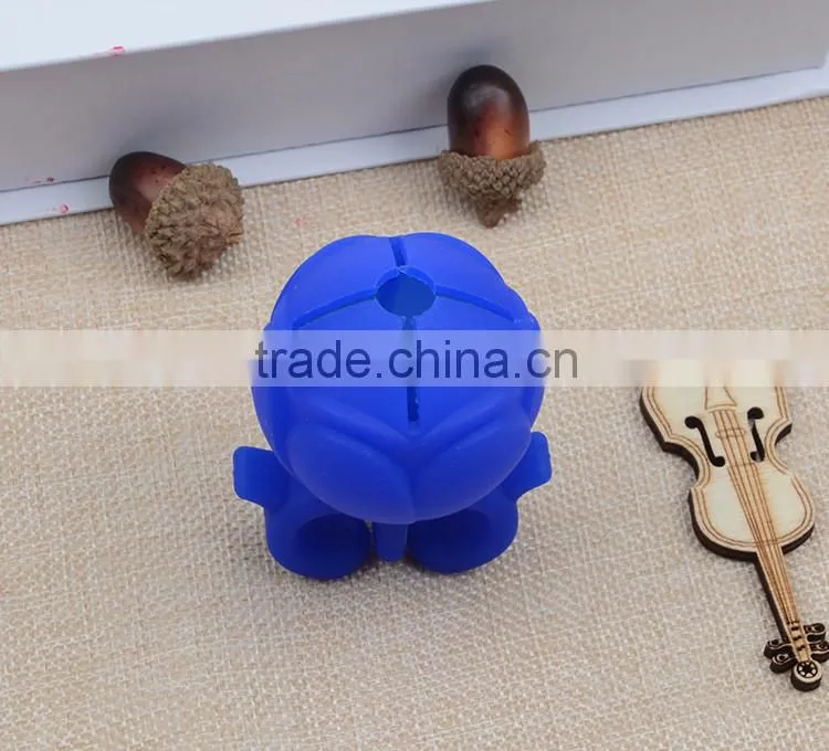 Custom acrylic rubber silicone wearable nail polish bottle holder