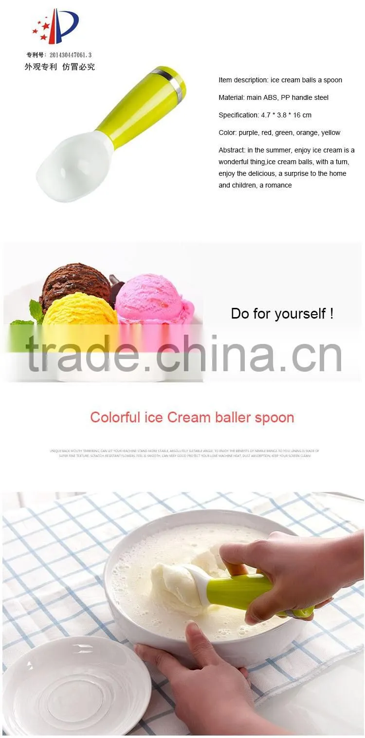 Amazon ebay hot selling lovely kitchen tool ice cream baller spoon