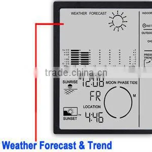 Indoor Outdoor Temperature Barometer Humidity Centigrade Fahrenheit Wireless Weather Station