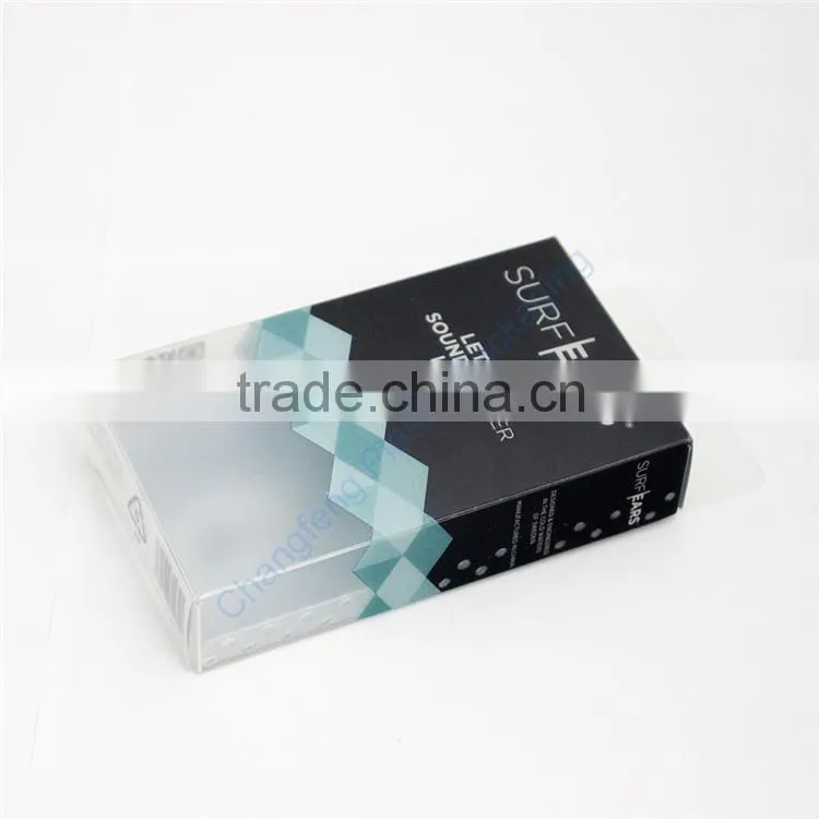 Customized Wholesale Rectangular Clear Plastic Box with Hanger