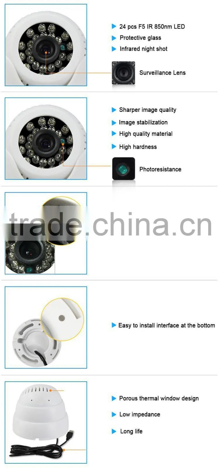 FH8536+0230 AHD CVI TVI CVBS 4 in 1 hybred ip66 ir color 2 megapixel wifi ir dome ip camera