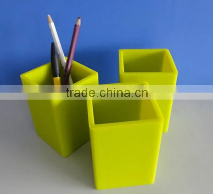 OEM Silicone Pencil Container, Custom Decorative Silicone Pen Holder