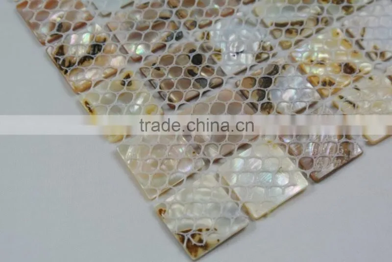 Square pattern Chinese freshwater shell mosaic tile,bathroom wall tile