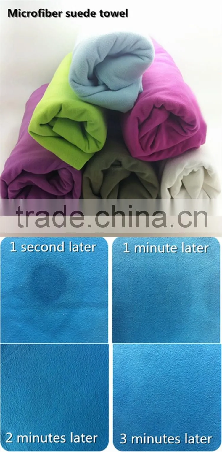 china suppliers super aborsent suede microfiber gym towel