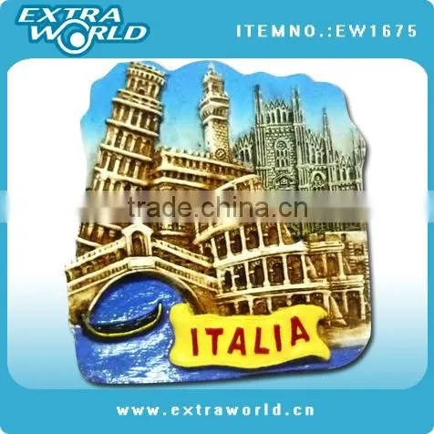 Italy Venezia boat polyresin fridge magnets for souvenir gift