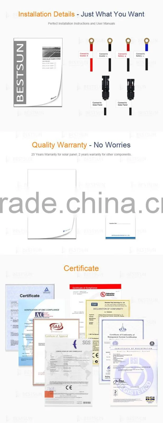 solar power generator DC to AC system solar power system 5000w