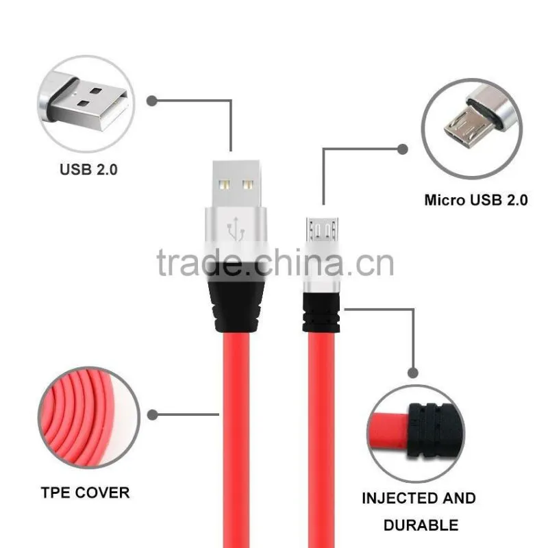 Colorful Micro USB Cable Fast Charge 5V2A cord Quick Data Sync for Android Mobile Phone Samsung