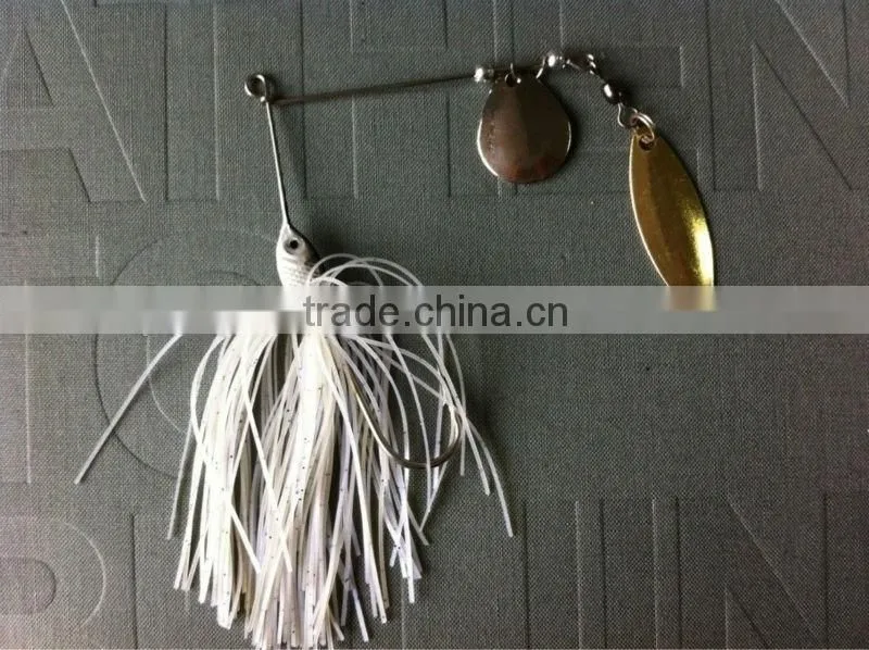 Green back yellow body lead Spinner Bait