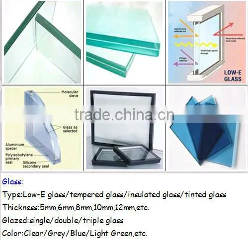 Window design simple with 3 panels pvc casement window