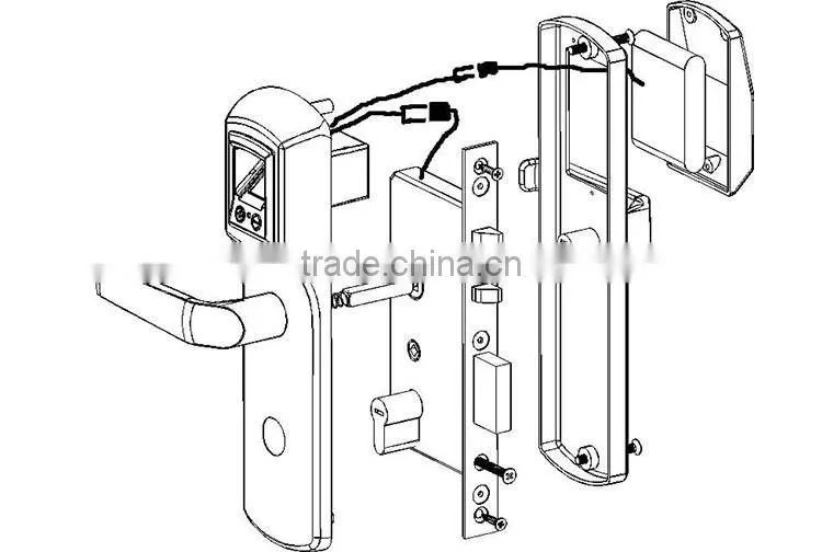 HF-LA502 Biometrics Security Door Lock Europa