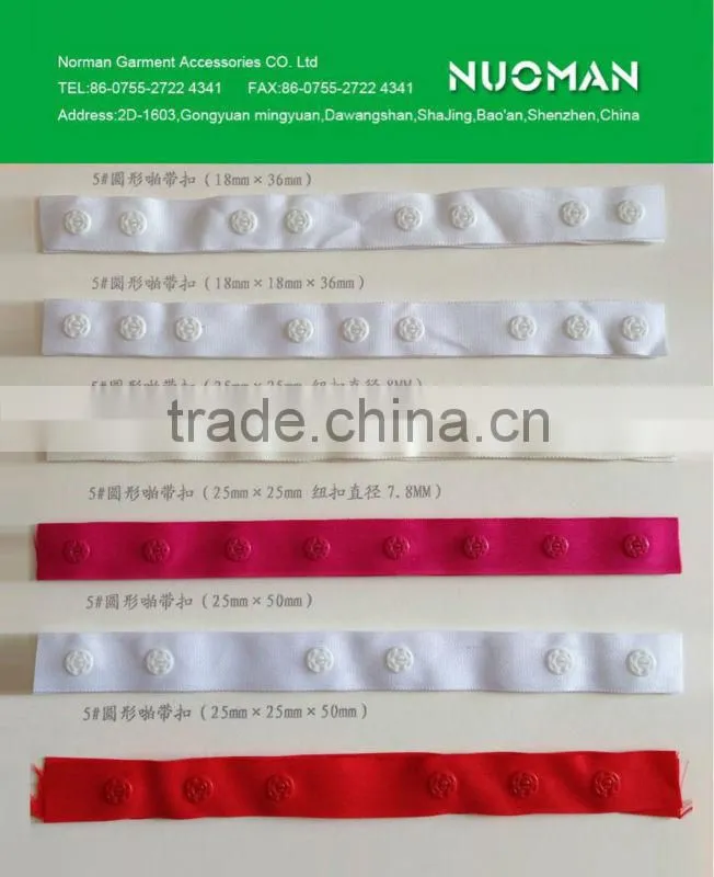 plastic snap tape garment accessories