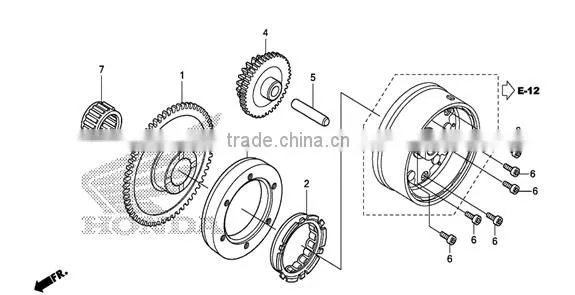K71/KZVZ Gear starter driven assembly