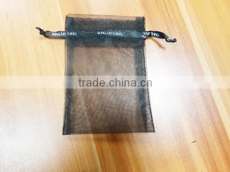 Customized Logo Organza Bag For Gift Jewelry Cosmetic