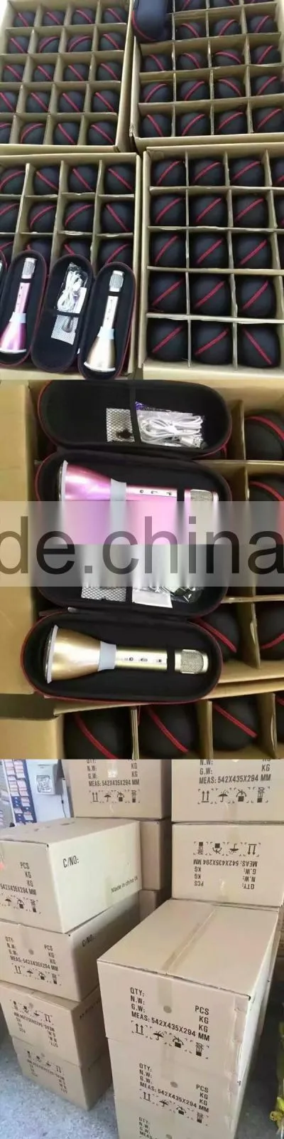 Mobile phone computer tablet Bluetooth handheld speaker Portable KTV karaoke Player condenser microphone Singing Record k068